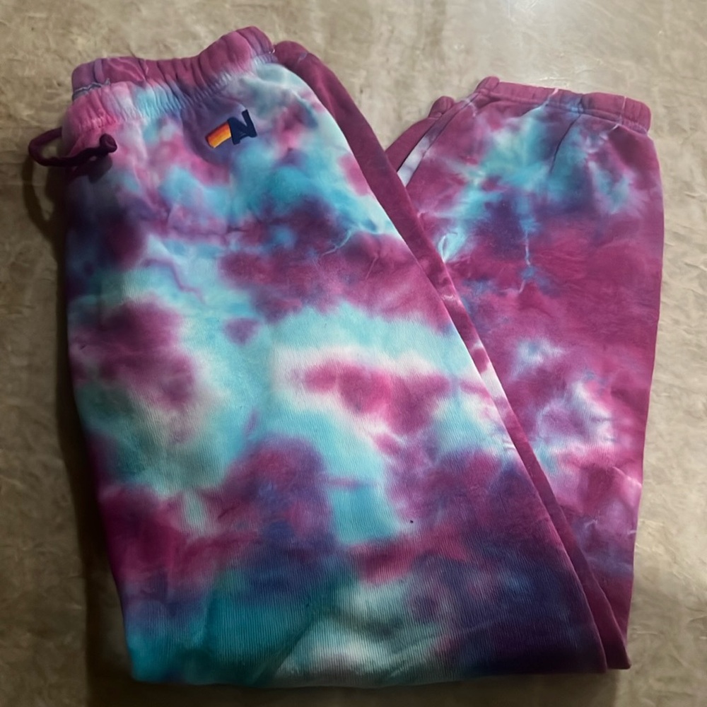 Adorable Aviator Nation tie-dye sweatpants. Great condition.